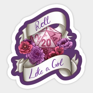 Roll like a Girl Sticker